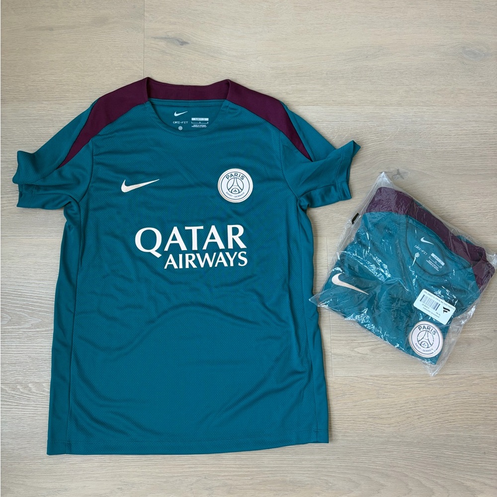 Youth Nike Teal Paris Saint-Germain 2024/25 Strike Training Top